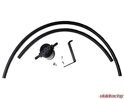 J&L Driver Side Oil Separator 3.0 - Black Anodized Infiniti Q50/Q60 3.0T 2016-2021 - 3110D-B