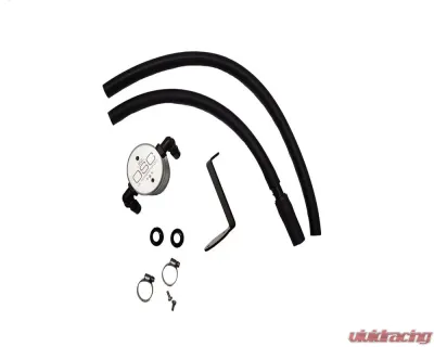 J&L Driver Side 3.0 Oil Separator Kit - Clear Anodized Mazda CX5 2.5L Non-turbo 2014-2022 - 3111D-C