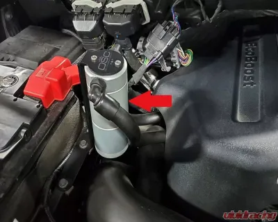 J&L Passenger Side Oil Separator 3.0 Cannister Extension - Black Ford F-150 2.7L/3.5L/5.0L 2011-2019 - EXT-B