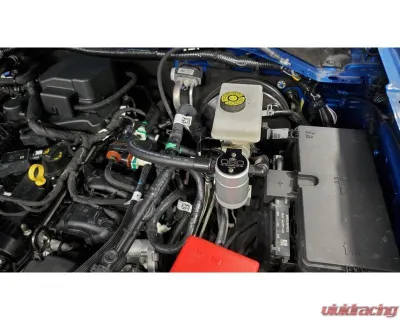 J&L Passenger Side Oil Separator 3.0 - Clear Anodized Ford Bronco 2.3L EcoBoost 2021-2023 - 3075P-C