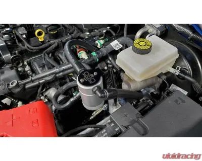 J&L Passenger Side Oil Separator 3.0 - Clear Anodized Ford Bronco 2.3L EcoBoost 2021-2023 - 3075P-C