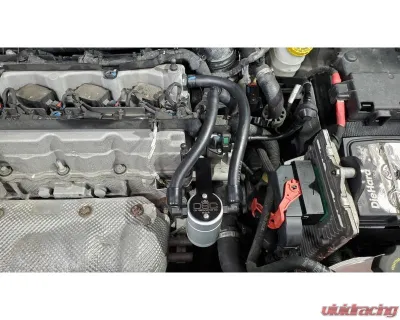 J&L Driver Side Oil Separator 3.0 - Clear Anodized Jeep Cherokee | Compass | Renegade 2.4L 2014-2022 - 3077D-C