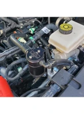 J&L Passenger Side Oil Separator 3.0 - Black Anodized Ford Bronco 2.3L Ecoboost 2021                                     - 3078D-B - Image 2