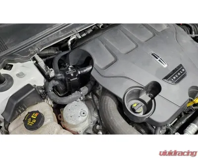J&L Passenger Side Oil Separator 3.0 - Black Anodized Lincoln Continental | MKZ 3.0L EcoBoost 2017-2020 - 3079P-B