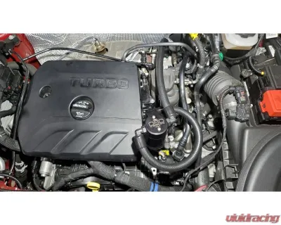 J&L Driver Side Oil Separator 3.0 - Black Anodized Buick Encore GX | Chevrolet Trailblazer 1.3L Turbo 2020-2023 - 3090D-B