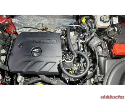 J&L Driver Side Oil Separator 3.0 - Clear Anodized Buick Encore GX | Chevrolet Trailblazer 1.3L Turbo 2020-2023 - 3090D-C