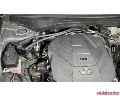 J&L Passenger Side Oil Separator 3.0 - Black Anodize Hyundai Palisade | Kia Telluride 3.8L 2020-2024 - 3114P-B