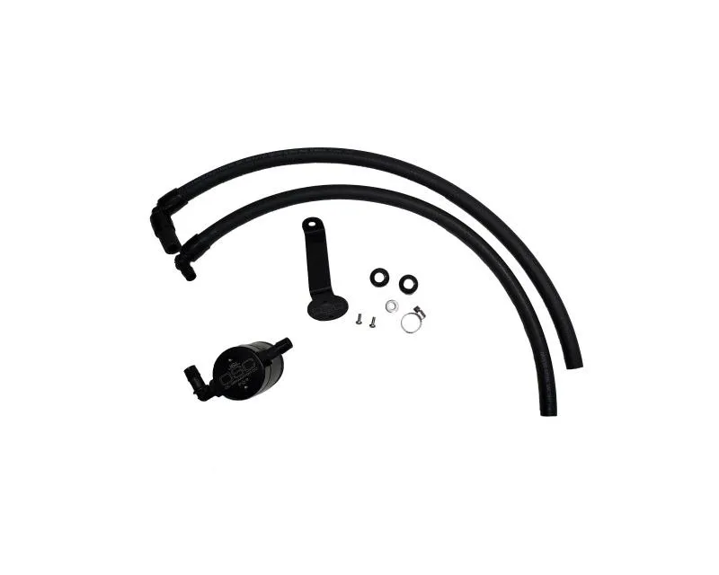 J&L Driver Side Oil Separator 3.0 - Black Anodized Toyota Tundra 3.5L Turbo 2022-2024 - 3115D-B