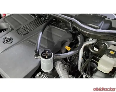 J&L Driver Side Oil Separator 3.0 - Clear Anodized Toyota Tundra 3.5L Turbo 2022-2024 - 3115D-C