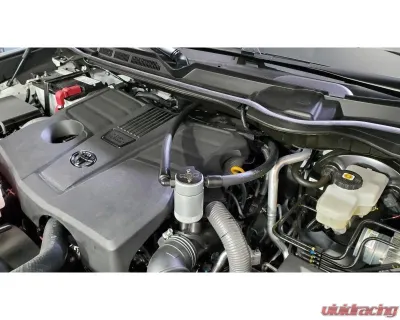 J&L Driver Side Oil Separator 3.0 - Clear Anodized Toyota Tundra 3.5L Turbo 2022-2024 - 3115D-C