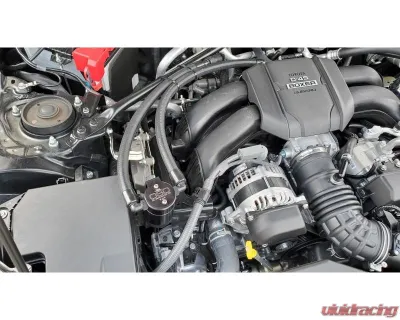 J&L Passenger Side Oil Separator 3.0 - Black Anodized Subaru BRZ | Toyota GR86 2.4L 2022-2023 - 3117P-B