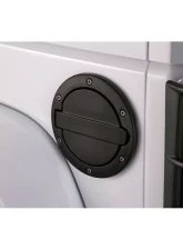 AMP Research Alloy Fuel Door, Black Aluminum - 07-18 Jeep Wrangler JK, 2 dr/4 dr Jeep Wrangler 2007-2018                                     - 73000-01A - Image 2
