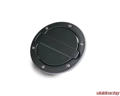 AMP Research Alloy Fuel Door, Black Aluminum - 07-18 Jeep Wrangler JK, 2 dr/4 dr Jeep Wrangler 2007-2018 - 73000-01A