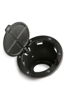 AMP Research Alloy Fuel Door, Black Aluminum - 07-18 Jeep Wrangler JK, 2 dr/4 dr Jeep Wrangler 2007-2018                                     - 73000-01A - Image 3
