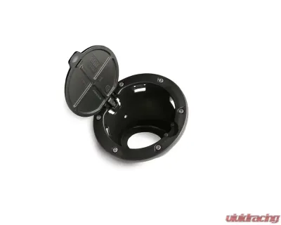 AMP Research Alloy Fuel Door, Black Aluminum - 07-18 Jeep Wrangler JK, 2 dr/4 dr Jeep Wrangler 2007-2018 - 73000-01A