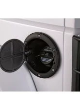 AMP Research Alloy Fuel Door, Black Aluminum - 07-18 Jeep Wrangler JK, 2 dr/4 dr Jeep Wrangler 2007-2018                                     - 73000-01A - Image 4