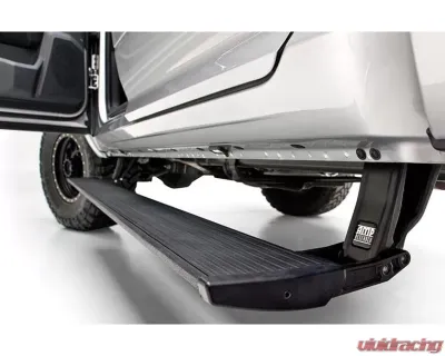 AMP Research PowerStep Plug N Play Black w/OEM Style Illumination Chevrolet Silverado 1500 Crew Cab 2019+ - 76254-01A