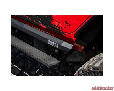 AMP Research PowerStep XL Black w/OEM Style Illumination Jeep Wrangler JKU 4DR 2007-2018 - 77122-01A