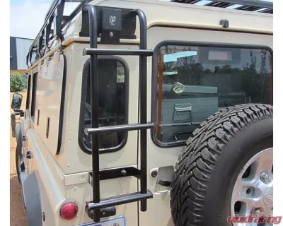 Eezi-Awn Rear Mount K9 Ladder w/ Separate Bottom Step Land Rover Devender - K9-162