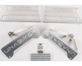 Unabiker Radiator Guard Natural Suzuki DR-Z400E Non CA Model | DR-Z400 2000-2007