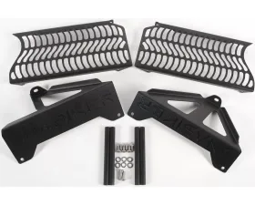 Unabiker Radiator Guard Black Suzuki DR-Z400E Non CA Model | DR-Z400 2000-2007
