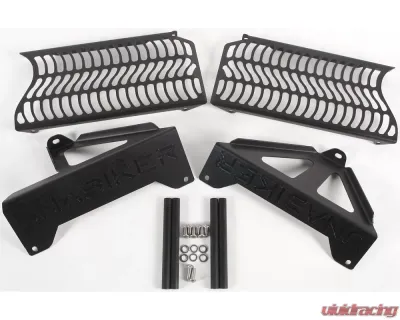 Unabiker Radiator Guard Black Suzuki DR-Z400E Non CA Model | DR-Z400 2000-2007 - SDRZ2-K