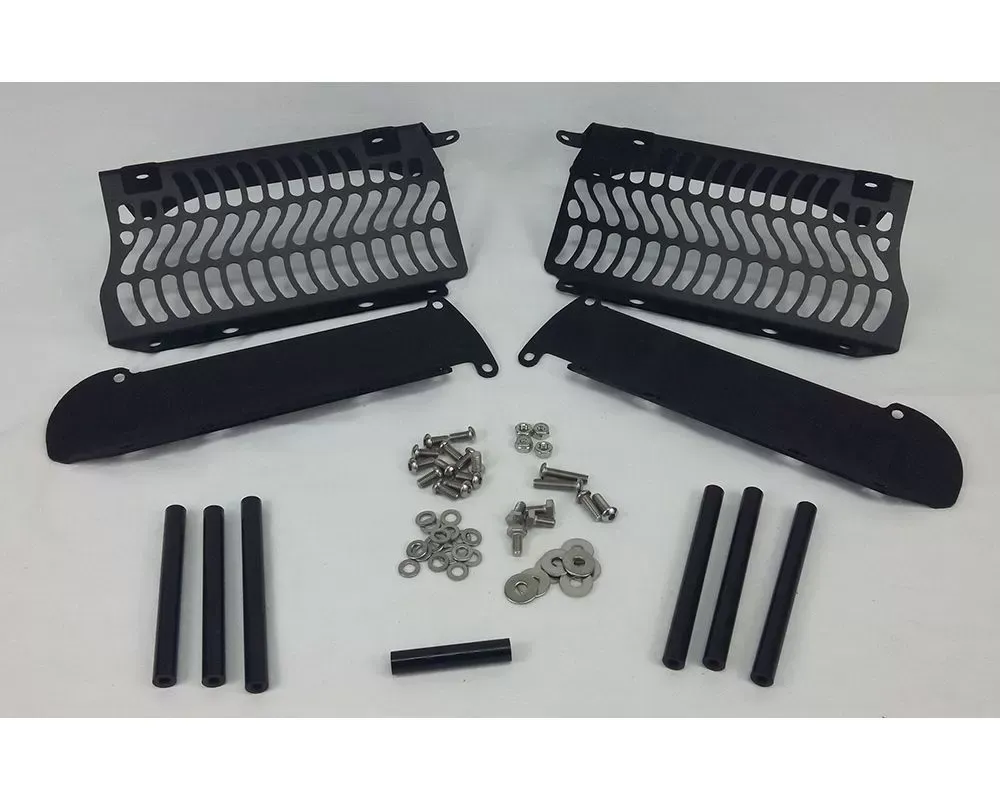 Unabiker Radiator Guard Black Yamaha YZ250 2003-2019 - YY250-K