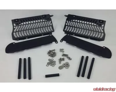 Unabiker Radiator Guard Black Yamaha YZ250 2003-2019 - YY250-K