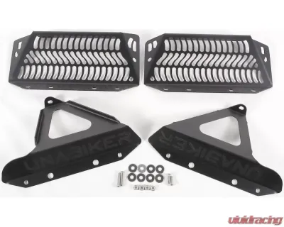 Unabiker Radiator Guard Black Yamaha YZ125 2005-2019 - YYZ123-K