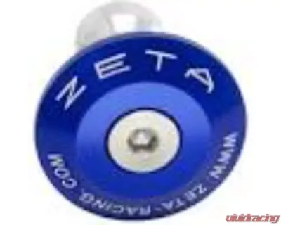 Zeta Blue Bar End Plug - ZE48-7007
