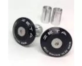 Zeta Black Bar End Plug part#ZE48-7105