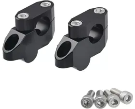 Zeta Black 20mm 26mm 22.2 | 28.6mm Offset Handlebar Riser Kit