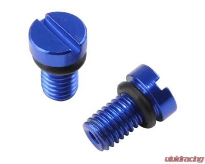 Zeta 2Pieces Blue FF Air Valve Cap Screw KYB Showa - ZE56-11006