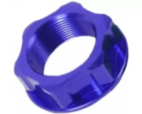 Zeta M22X27-P1.0 H12 Blue Steering Stem Nut and Bolt Yamaha 2002-2019