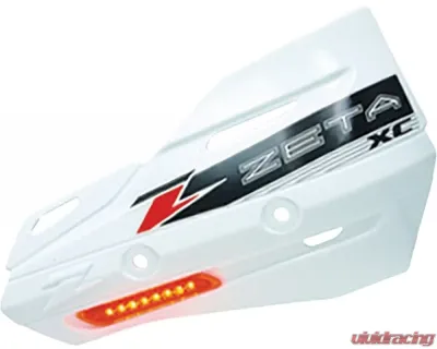 Zeta White XC Protector Handguard Shields Alta | Aprilia | Beta | BMW | Honda | Husaberg | Husqvarna 1972-2018 - ZE72-3110