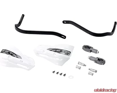 Zeta Black | White Armor Handguard XC Kit for 22.2mm Bar - ZE72-5000