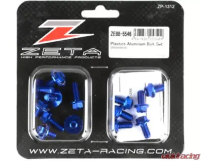 Zeta Blue Aluminum Bolt Kit Suzuki DR-Z400SM 2005-2021 - ZE88-5546