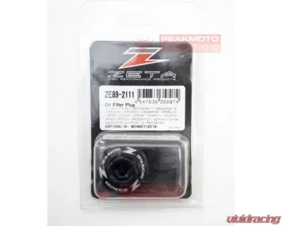 Zeta Black Oil Filler Plug Honda CRF1000L | CRF1100L | CRF250 | CRF300L | Z125 2013-2022 - ZE89-2111