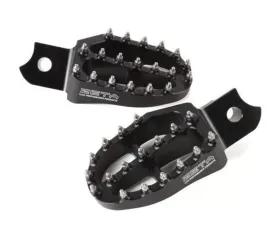 Zeta Black Aluminum Footpegs Honda CRF1000L | CRF1100L | CRF250 | CRF300L | CRF450L 2013-2022