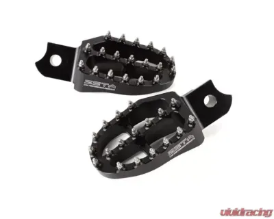 Zeta Black Aluminum Footpegs Kawasaki KX250F | KX450F 2009-2020 - ZE93-1220
