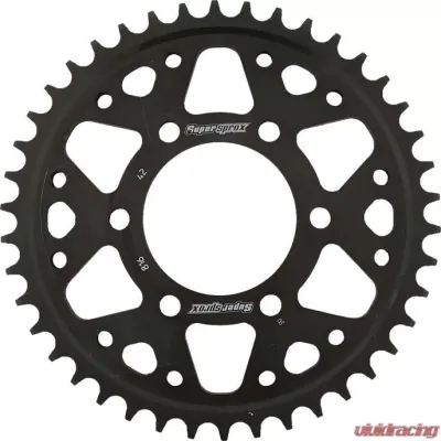 Supersprox Rear Sprocket Steel 42T-530 Black Suzuki - RFE-816-42-BLK