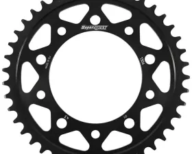 Supersprox Rear Edge Sprocket Steel 43T-525 Black Honda | Yamaha