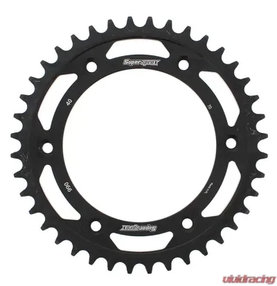 Supersprox Rear Sprocket Steel 39T-520 Black Suzuki - RFE-823-39-BLK