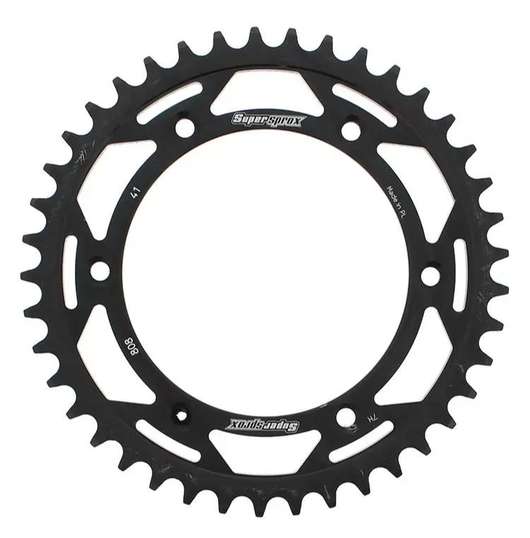 Supersprox Rear Stealth Sprocket Aluminum Steel 48T-520 Red Beta | Gas | Husqvarna | She - RST-1512-48-RED