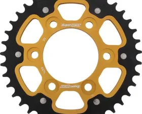 Supersprox Rear Stealth Sprocket Aluminum Steel 45T-520 Gold Kawasaki