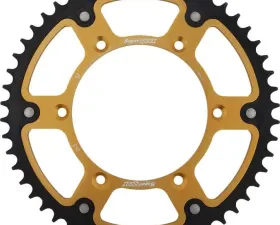 Supersprox Rear Stealth Sprocket Aluminum Steel 43T-520 Gold Kawasaki