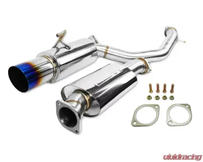 ISR Performance Single GT Exhaust With Burnt Tip Nissan 370Z - IS-GT-370Z-BT