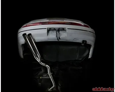 ISR Performance Series II - EP Dual Tip Blast Pipe Exhaust System -Non Resonated S13 Nissan 240sx 1989 1994 - IS-S2EPDNR-S13