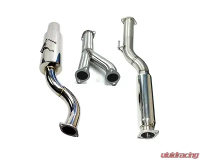 ISR Performance GT Single Exhaust w/ Burnt Tips Hyundai Genesis Coupe 3.8L 2010-2016 - IS-GT-GEN38-BT