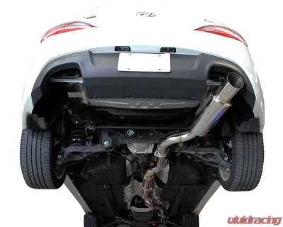 ISR Performance GT Single Exhaust w/ Burnt Tips Hyundai Genesis Coupe 3.8L 2010-2016 - IS-GT-GEN38-BT